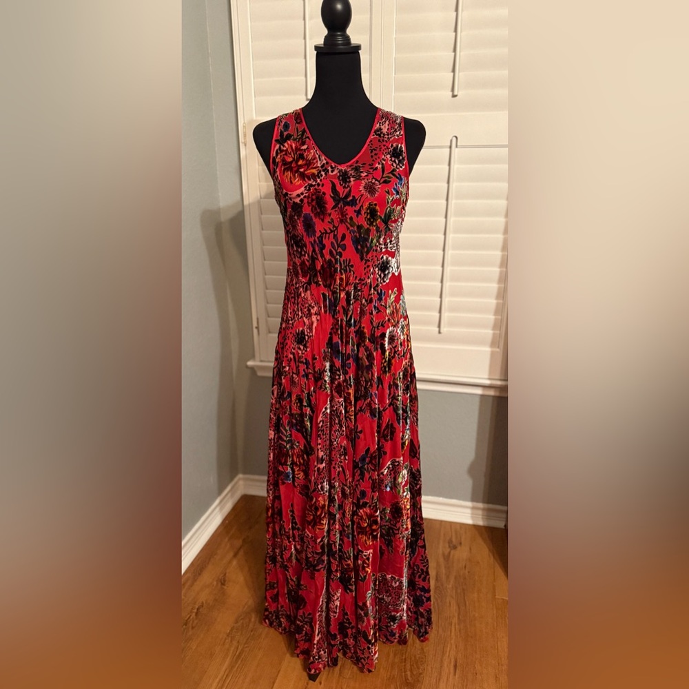 NWT Johnny Was Bias Dress In Bobcat Forest Size S